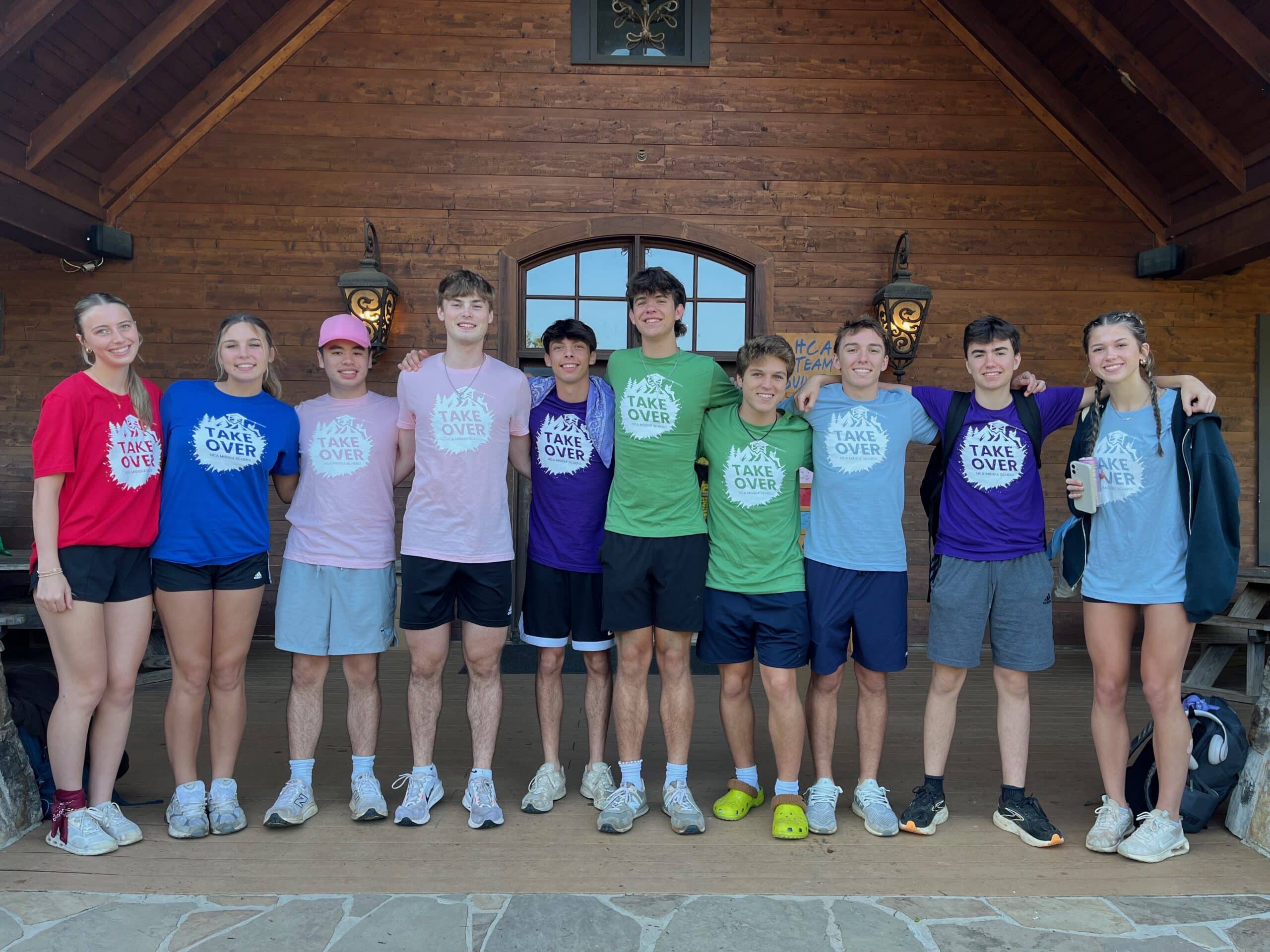 students at camp